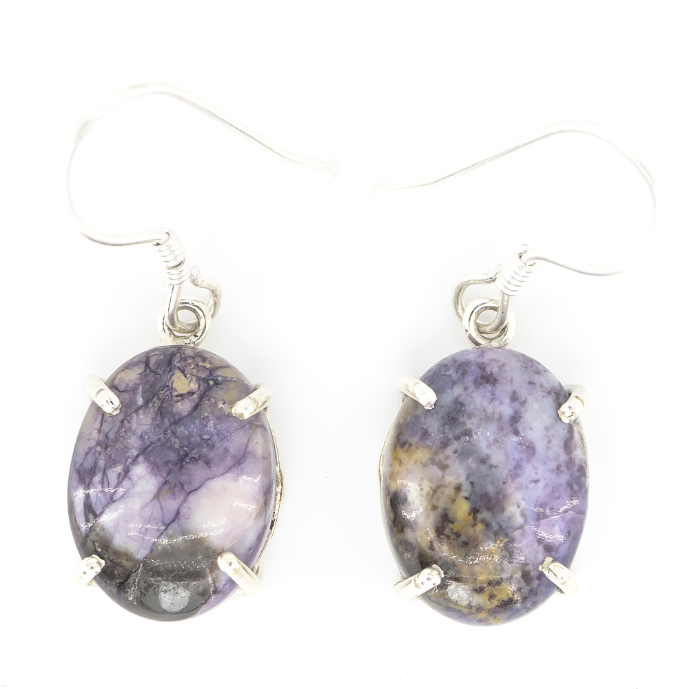 Срібні сережки 925 проби 4,54 г з тіффані стоун 8,92 карат Срібні сережки 925 проби 4,54 г з тіффані стоун 8,92 карат