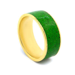 Каблучка в позолоті 750 проби з ювелірною емаллю Каблучка в позолоті 750 проби з ювелірною емаллю