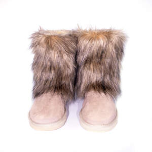 Обувь женская UGG, низкие бежевые с мехом Обувь женская UGG, низкие бежевые с мехом