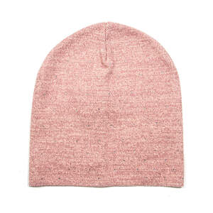 Женская шапка Gloss бежево-розового цвета с декором