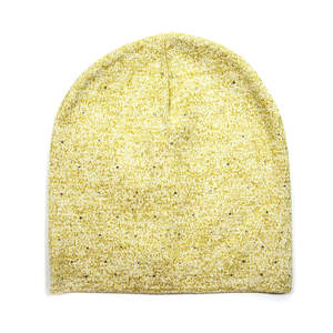 Женская шапка Gloss Gold молочного цвета с декором