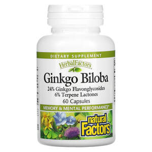 Витамины Natural Factors Ginkgo Biloba 60 Capsules