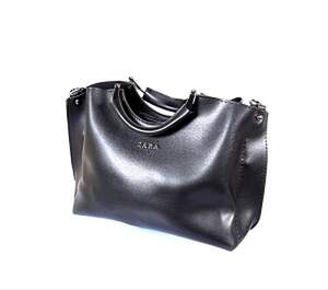 Жіноча сумка цвета Black&Red, репліка Zara, фурнітура цвета Silver