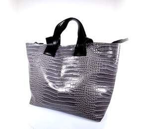 Жіноча сумка цвета Grey с крглаздиловим принтом
