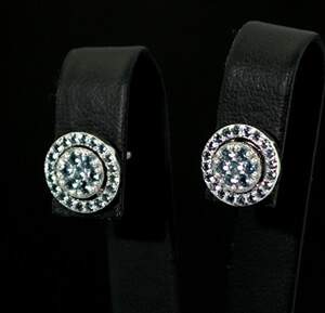 Серебряные серьги 925 пробы 3,29 г с голубыми Турмалінами Nano 0,69 карат Серебряные серьги 925 пробы 3,29 г с голубыми Турмалінами Nano 0,69 карат