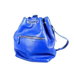 Жіноча сумка Firetto из натуральной кожи синего цвета