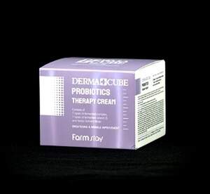 Крем антивіковий для обличчя з пробіотиками Derma Cube Probiotics Therapy Cream, Farmstay, 50 мл