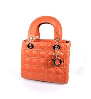Жіноча сумка кольору Orange, репліка Dior