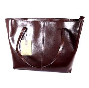 Жіноча сумка-шопер Vintage из натуральной кожи цвета бордо
