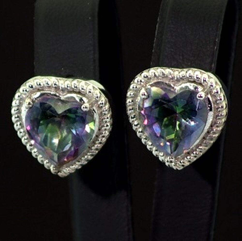 Срібні сережки 925 проби 9,3 г з містичними фіанітами 3,6 карат Срібні сережки 925 проби 9,3 г з містичними фіанітами 3,6 карат