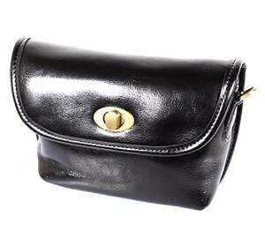 Жіноча сумка Vintage з натуральної шкіри чорного кольору