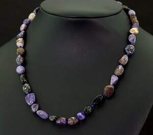 Ожерелье з Чароїтами 150,2 карат 47+4 см