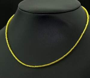 Ожерелье з жовтою Шпінеллю 26,5 карат, 39+4 см