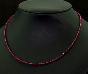 Ожерелье со Шпінеллю малинового цвета 15,1 карат 38+4 см