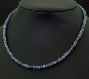 Ожерелье з Танзанітами 16,7 карат 40+4 см