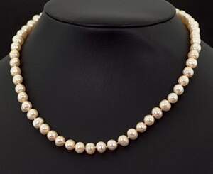 Ожерелье з персиковими Перлинами 121 карат 41+4 см