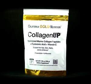 Морський колаген с гіалуроновою кислотою и вітаміном С, 206 г, California Gold Nutrition, CollagenUP