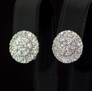 Серебряные серьги 925 пробы 2,58 г с Муассанітами Кр 57 D/VVS1 0.27 карат Серебряные серьги 925 пробы 2,58 г с Муассанітами Кр 57 D/VVS1 0.27 карат