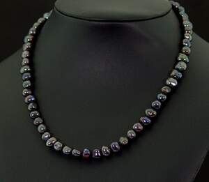 Ожерелье з черными Перлинами 149,25 карат 43 см