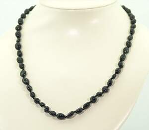 Ожерелье з черными Турмалінами 116,5 карат 49+4 см
