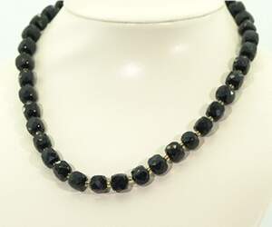 Ожерелье з черными Турмалінами 202 карат 39+4 см