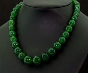 Ожерелье з зелеными Агатами 376,3 карат, 40 см