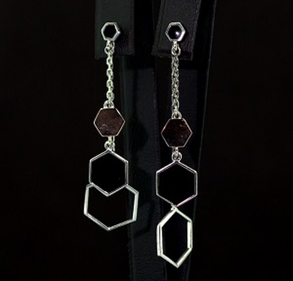 Срібні сережки 925 проби з позолотою 375 проби 5,41 г з Емаллю Срібні сережки 925 проби з позолотою 375 проби 5,41 г з Емаллю