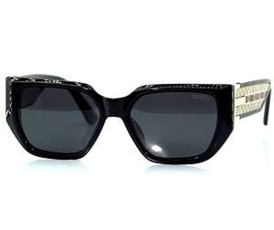 Сонцезахисні окуляри Limited edition з поляризацією в чорній оправі, репліка Gucci